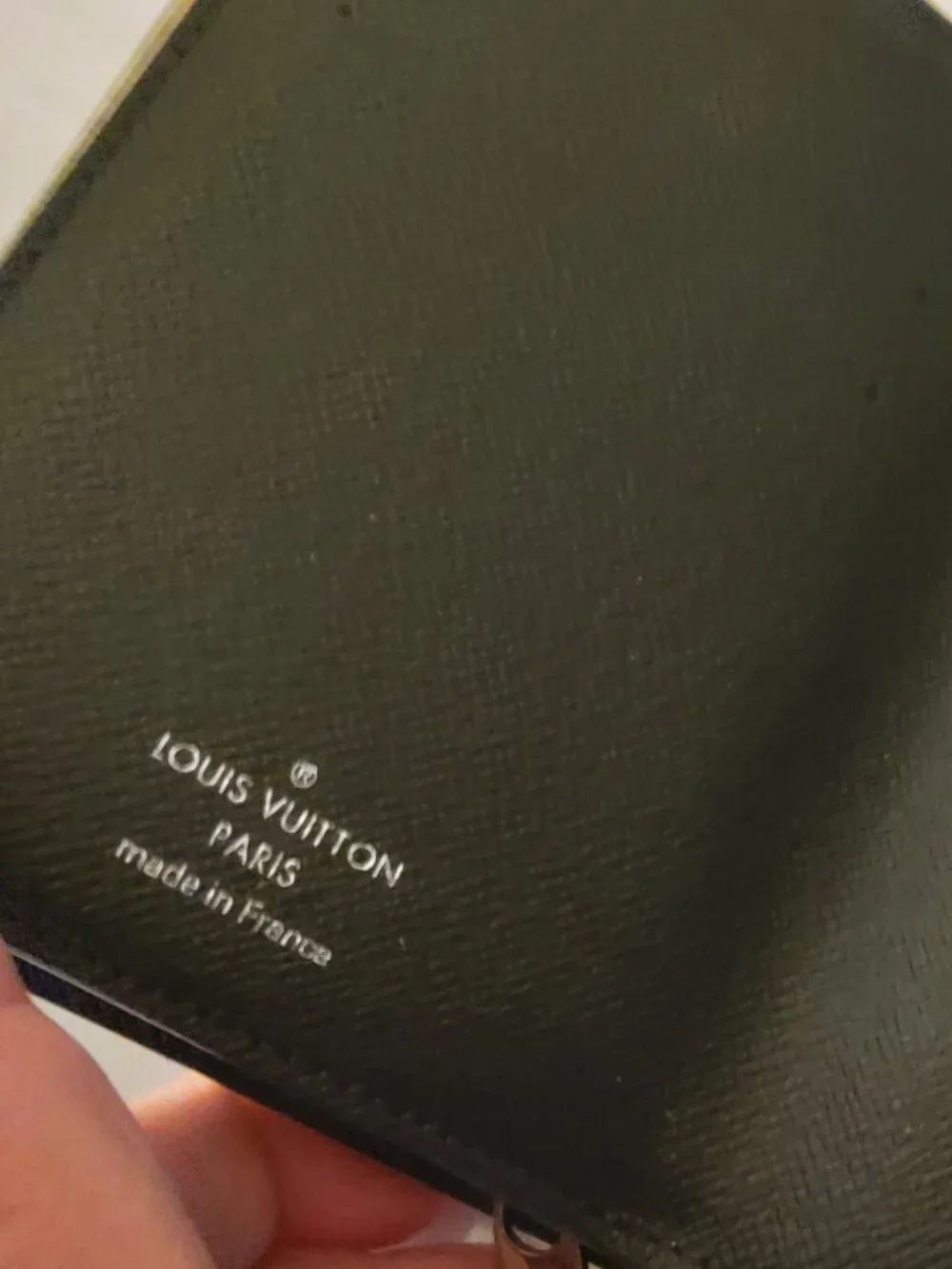 Like New Louis Vuitton Epi Leather and Silver Black Wallet with COA